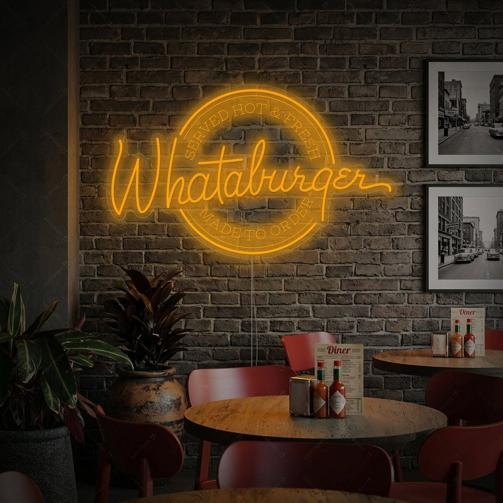 "Whataburger" Letrero de neón