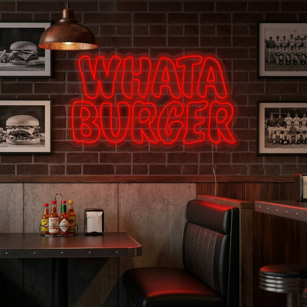 "Whataburger" Letrero de neón