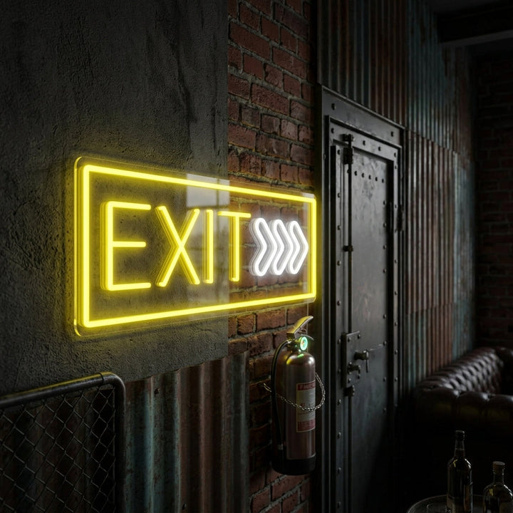 "Exit" Letrero de neón