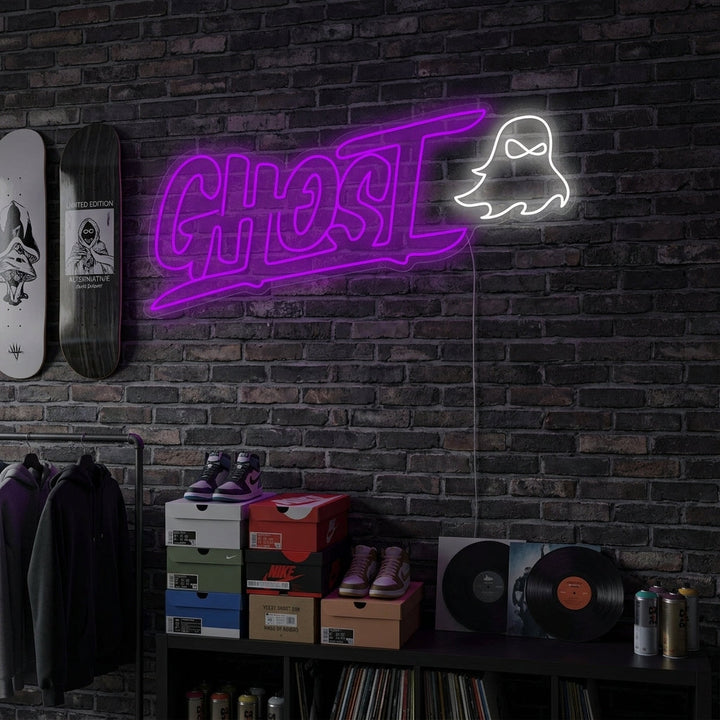 "Ghost" Letrero de neón