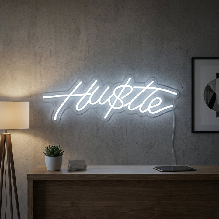 "Hustle" Letrero de neón
