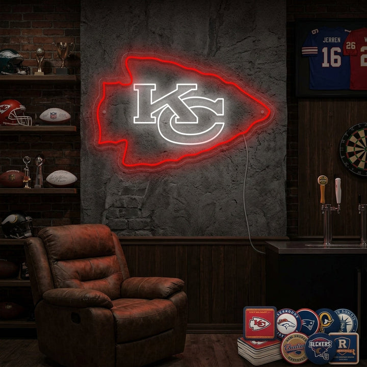 "KC Chiefs" Letrero de neón