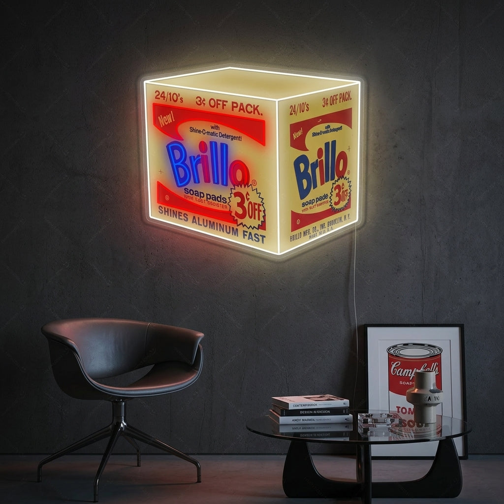 "Caja de brillo" Letrero de neón