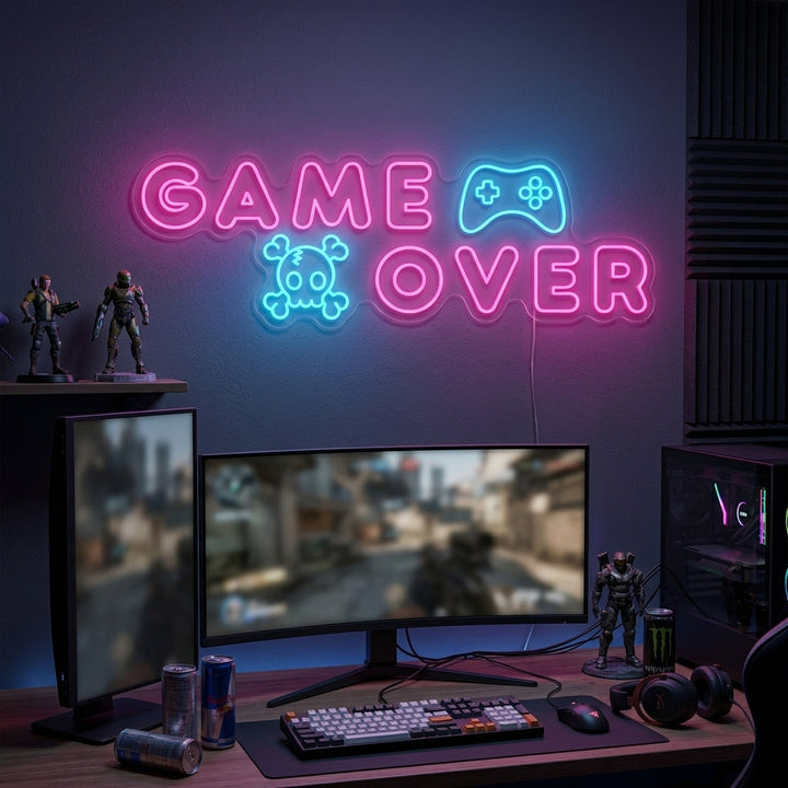 "Game Over" Letrero de neón