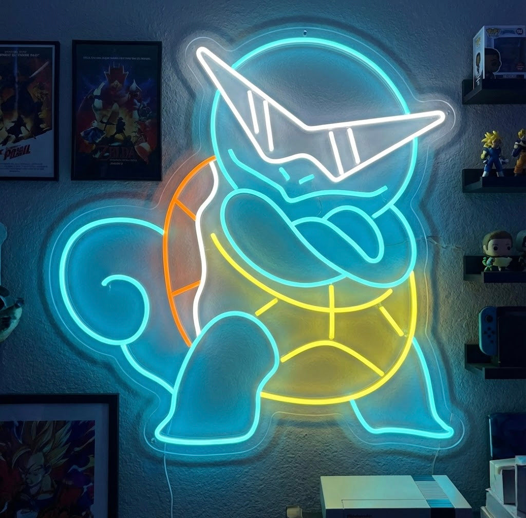 "Squirtle" Letrero de neón