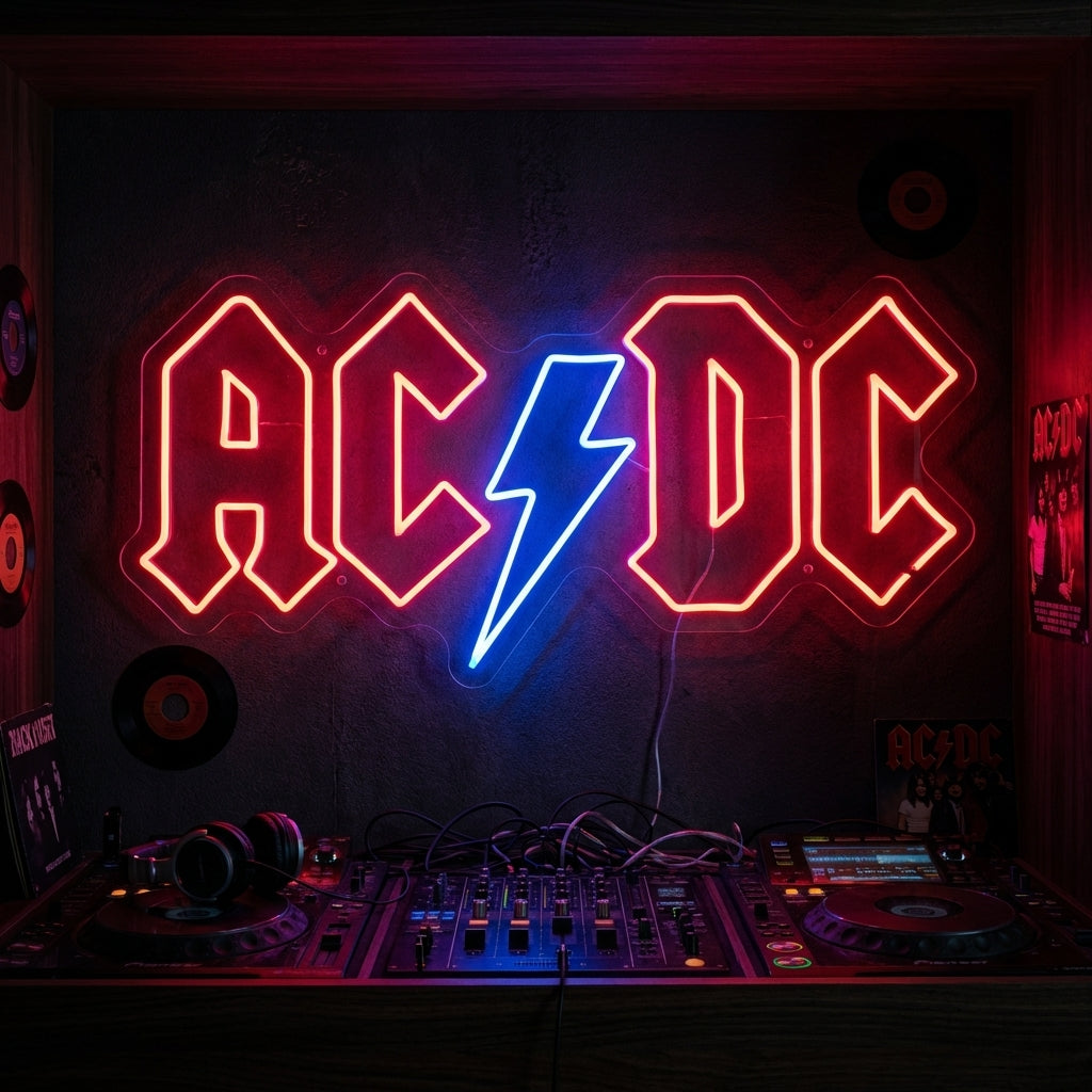 "ACDC" Letrero de neón