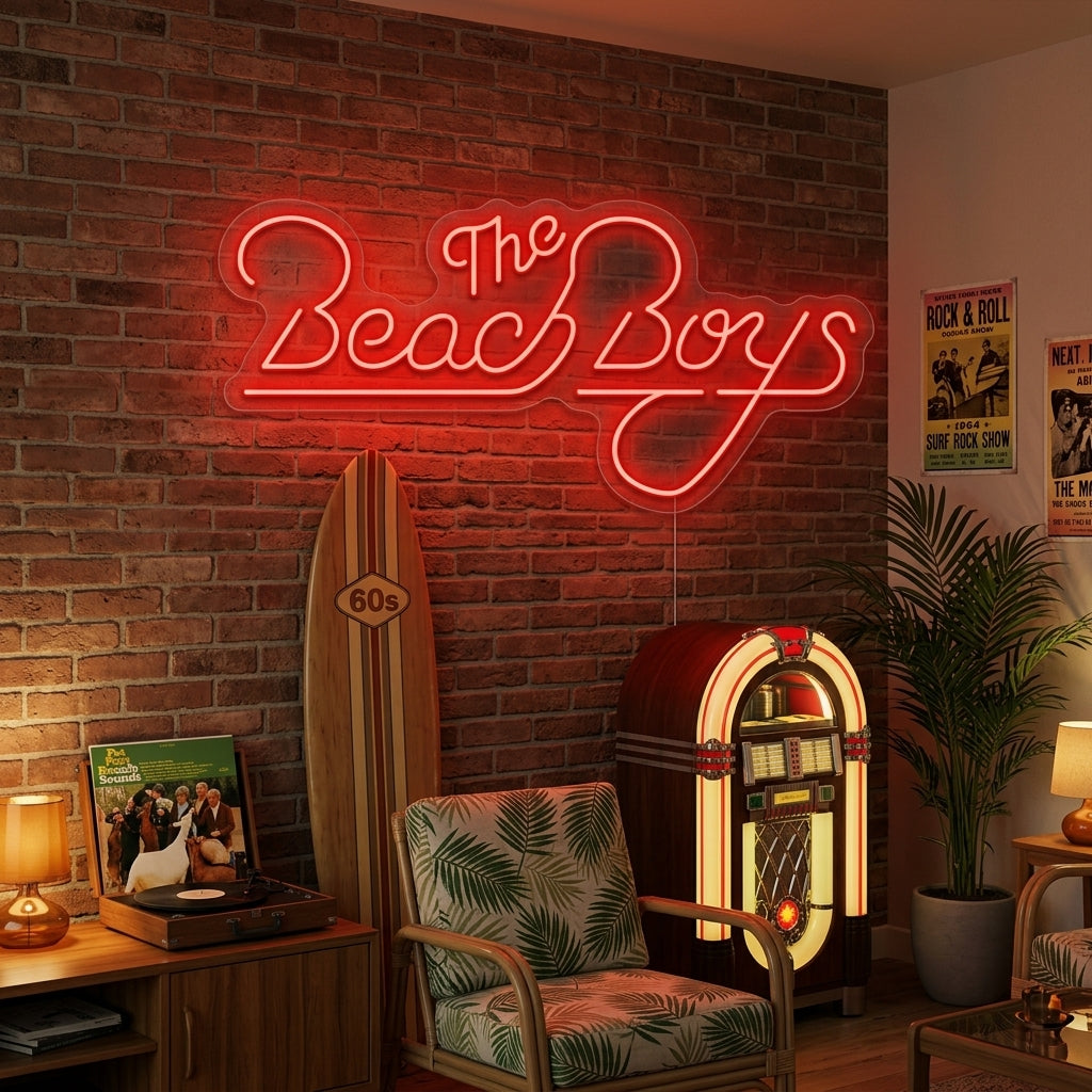 "Beach Boys" Letrero de neón