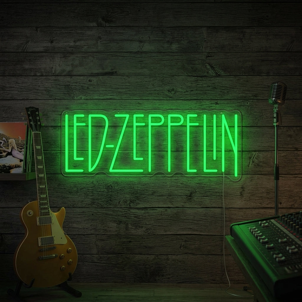 "LED Zeppelin" Letrero de neón