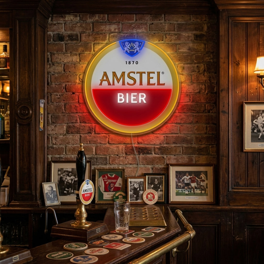 "Logotipo de Amstel" Letrero de neón