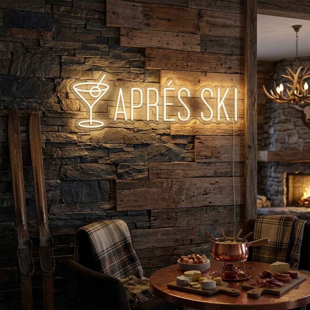 "Après Ski" Letrero de neón