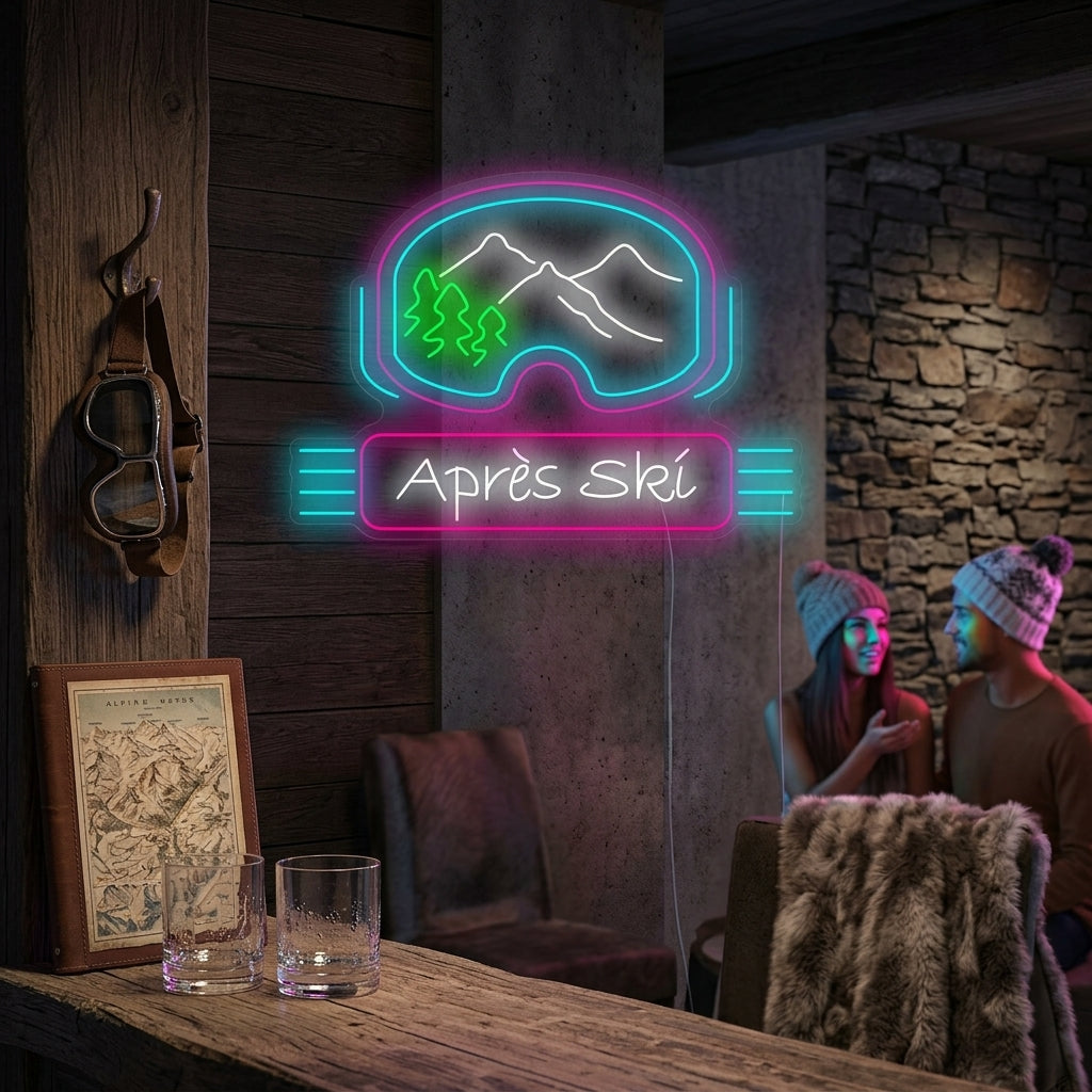 "Apres Ski" Letrero de neón