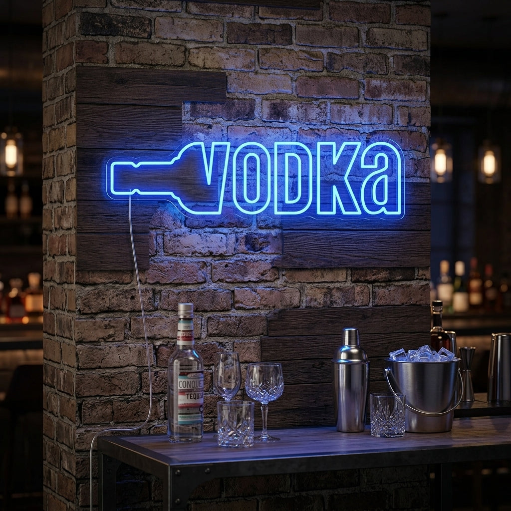 "Vodka" Letrero de neón
