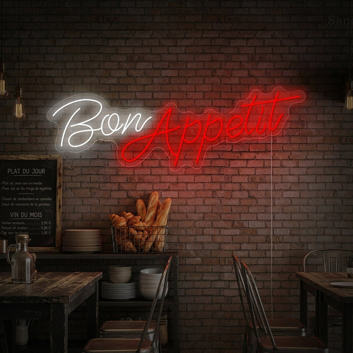 "Bon Appetit" Letrero de neón