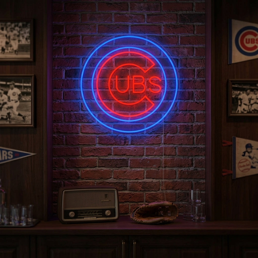 "CUBS" Letrero de neón
