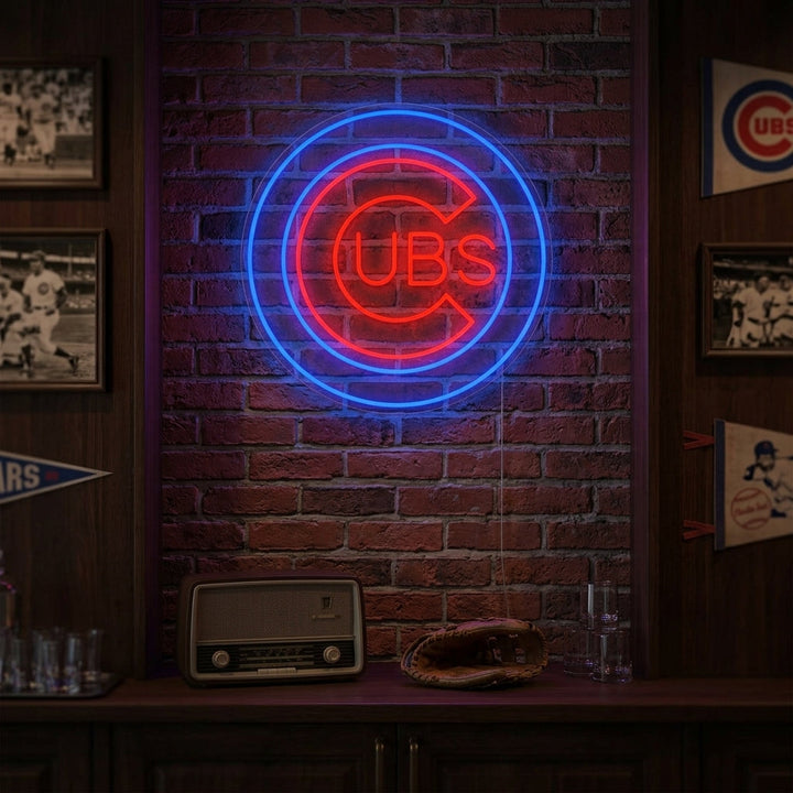 "CUBS" Letrero de neón