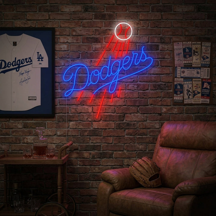 "Los Angeles Dodgers" Letrero de neón