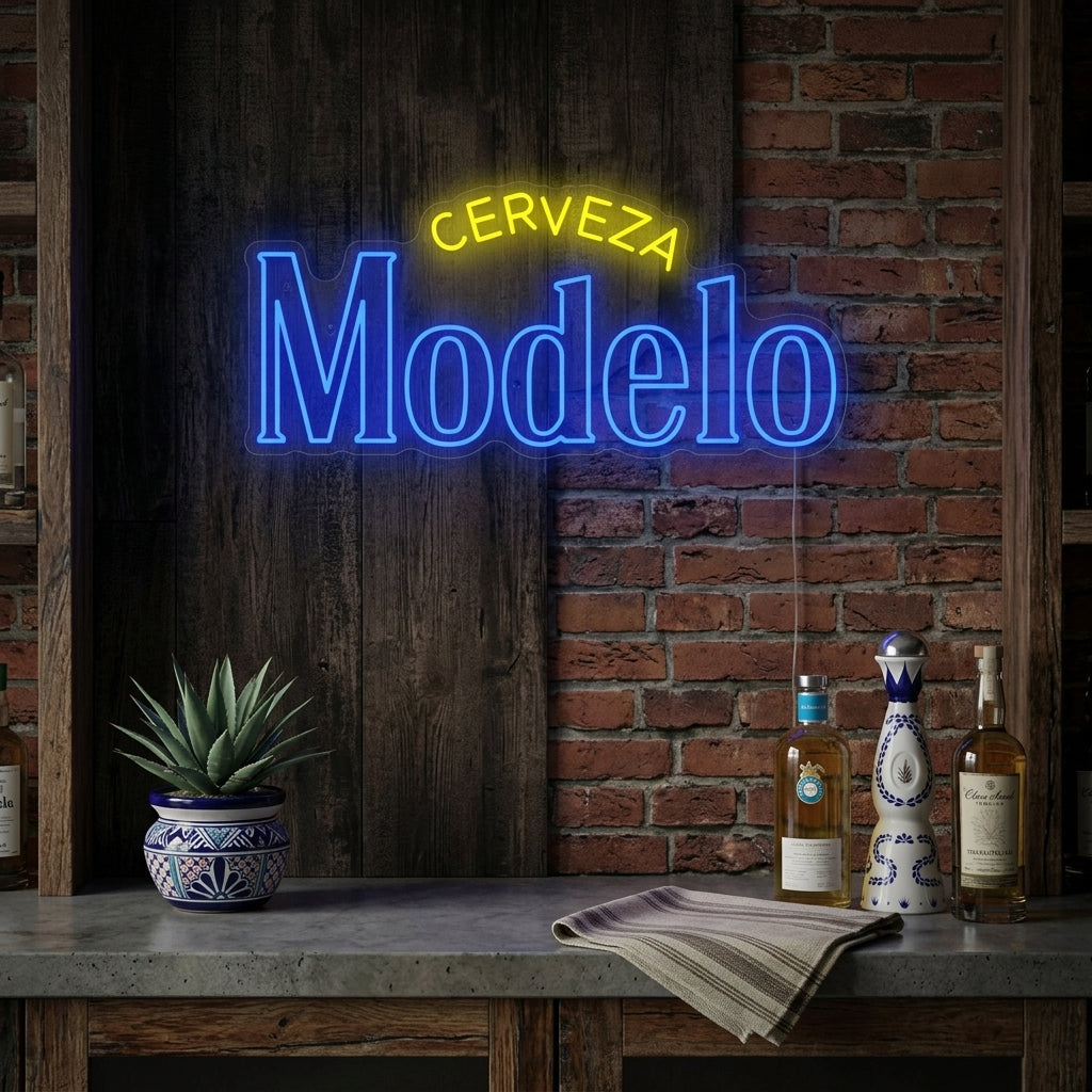 "Cerveza Modelo" Letrero de neón