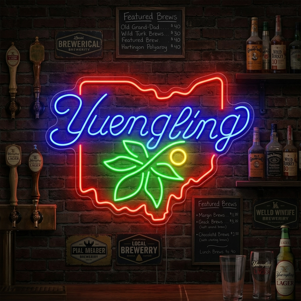 "Yuengling Ohio" Letrero de neón