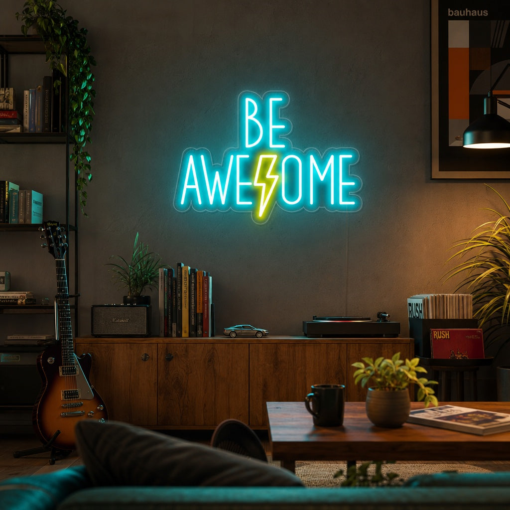 "Be Awesome" Letreros Neon