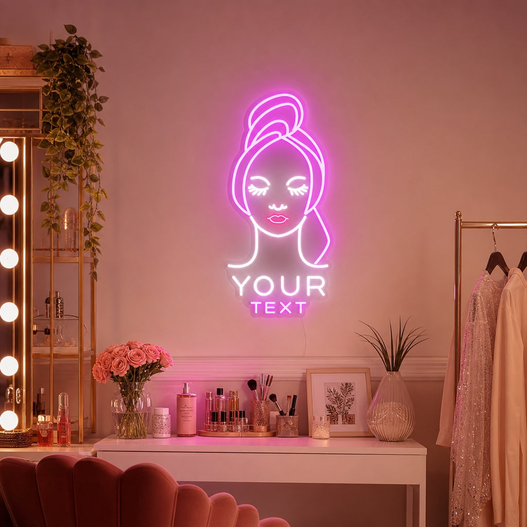"Centro De Belleza Personaliza Tu Texto" Letreros Neon
