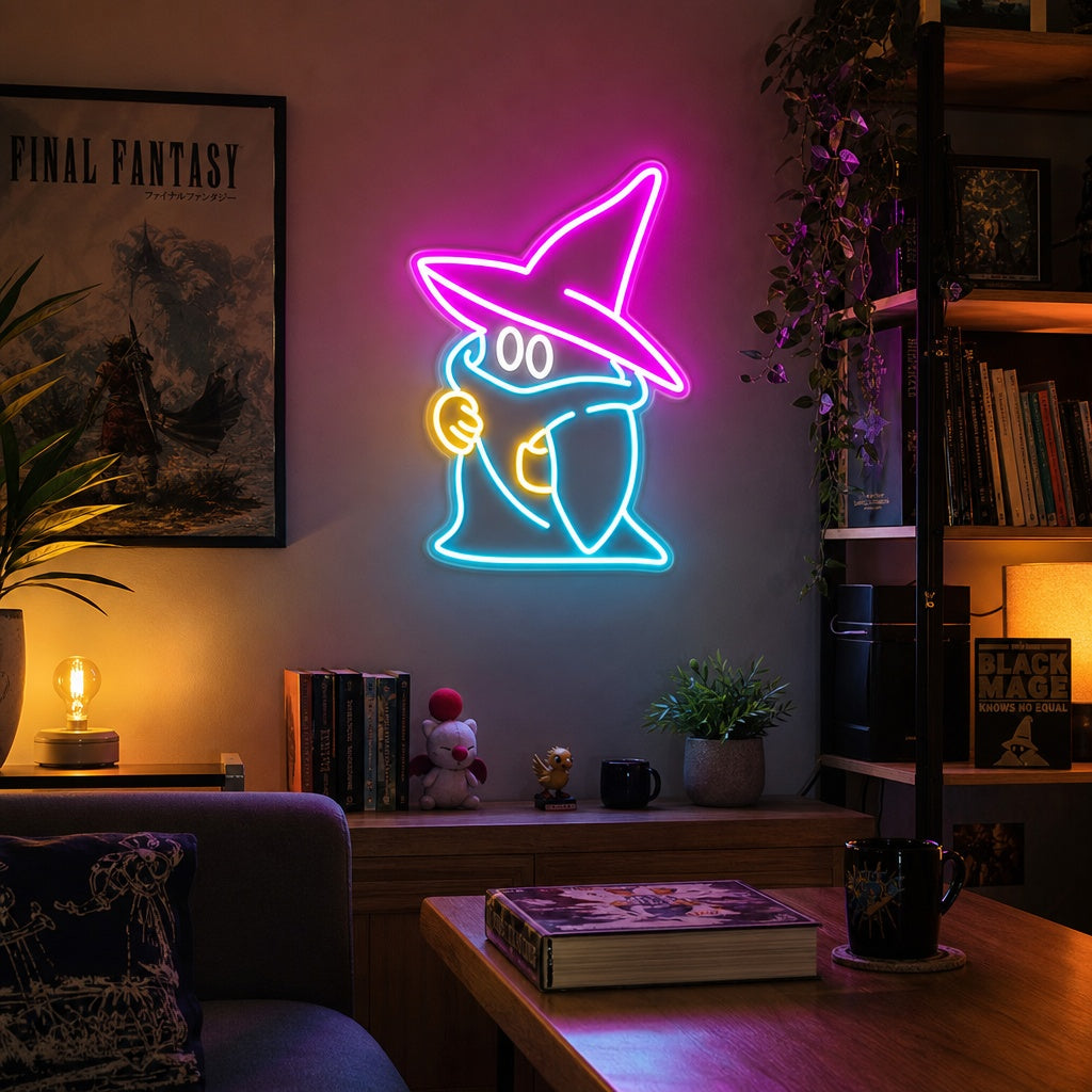 "Decoración De Juegos Black Mage" Letreros Neon