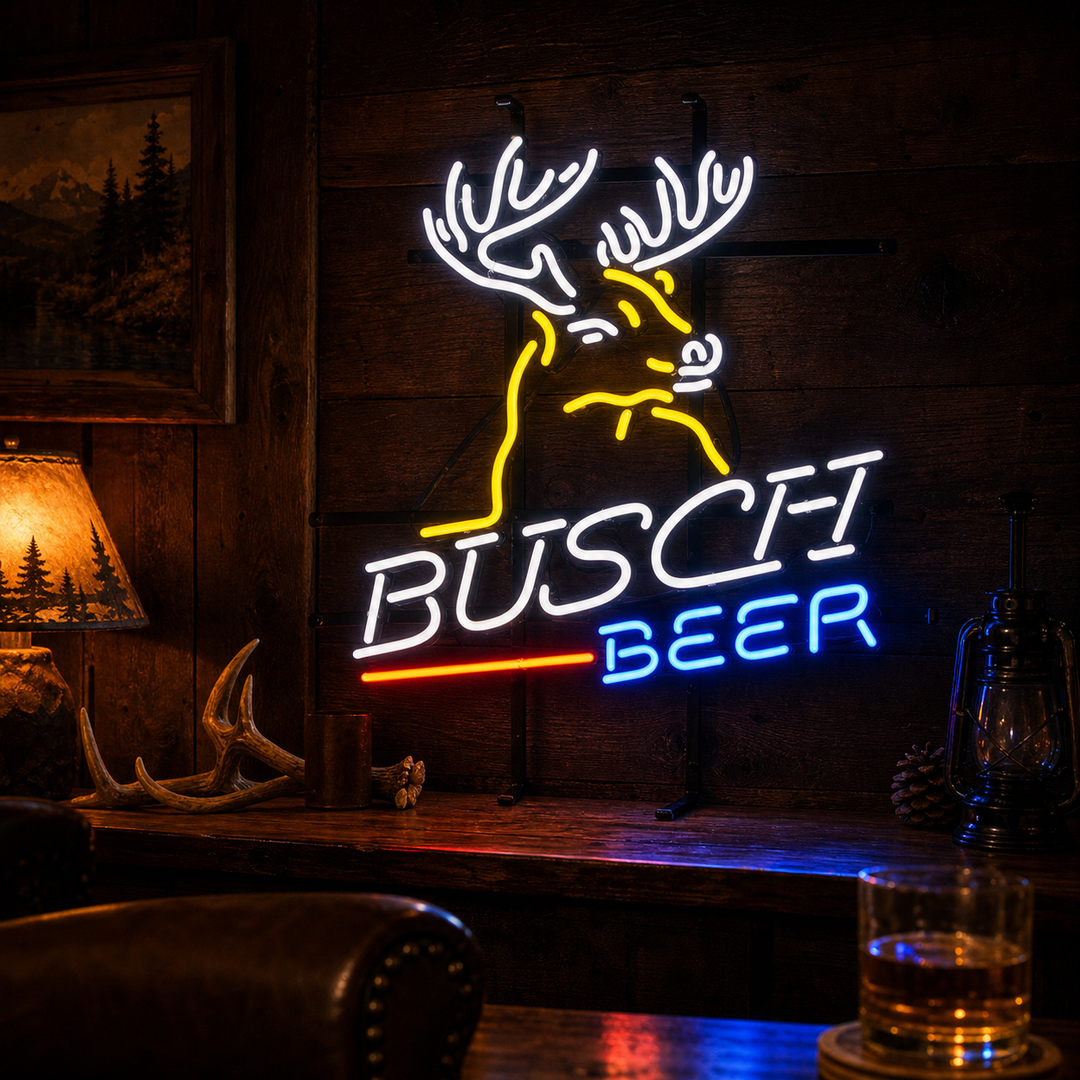 "Busch Deer" Letreros Neon