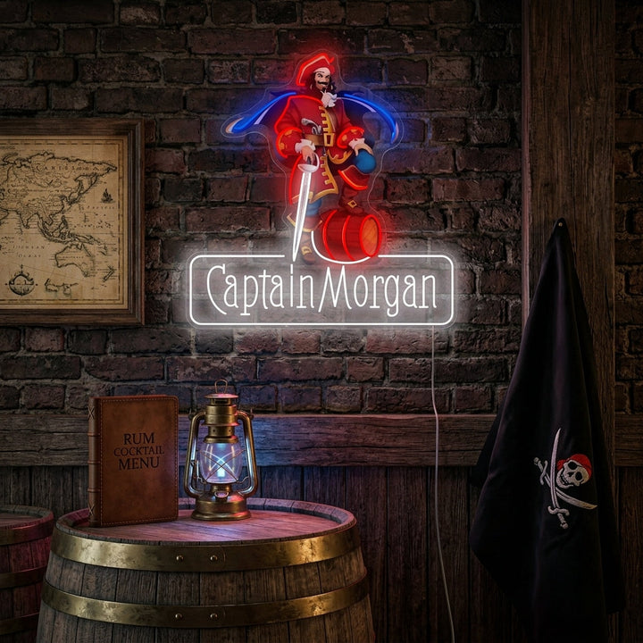 "Captain Morgan" Letrero de neón