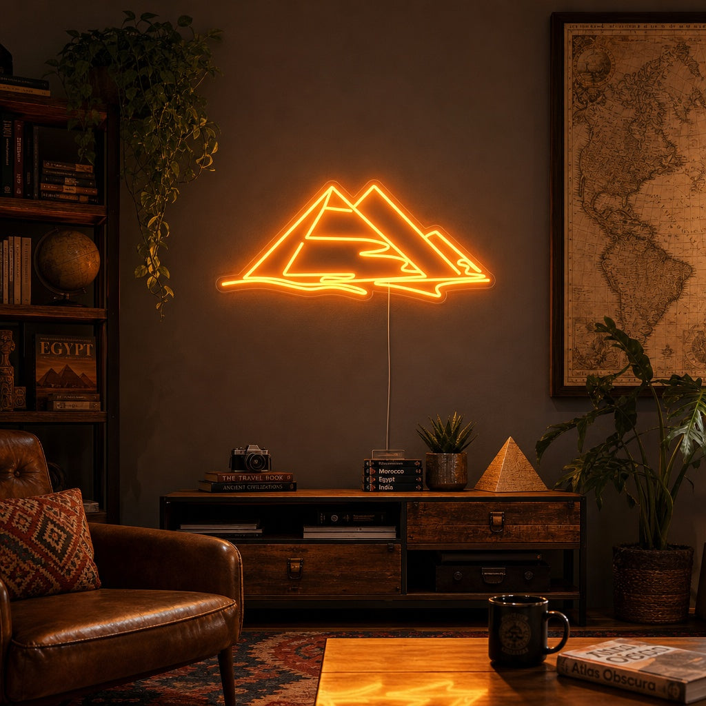 "Pirámides De Egipto" Letreros Neon