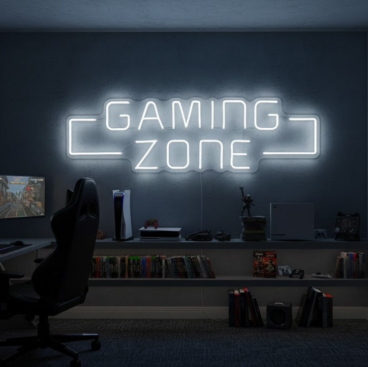 "Game Zone, Juego De Arte De La Pared" Letreros Neon