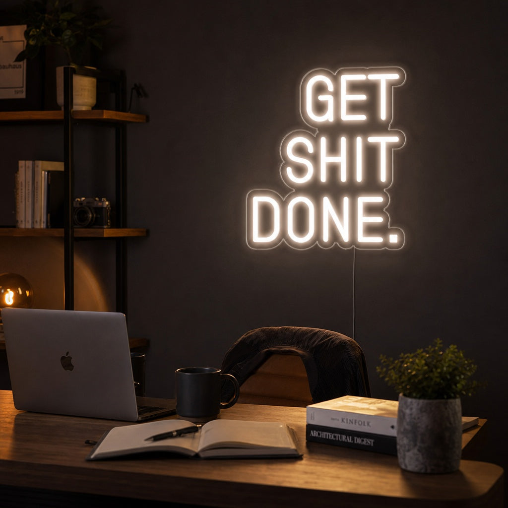 "Get Shit Done" Letreros Neon
