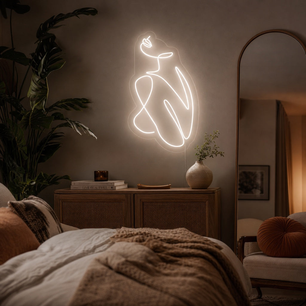 "Silueta Chica" Letreros Neon
