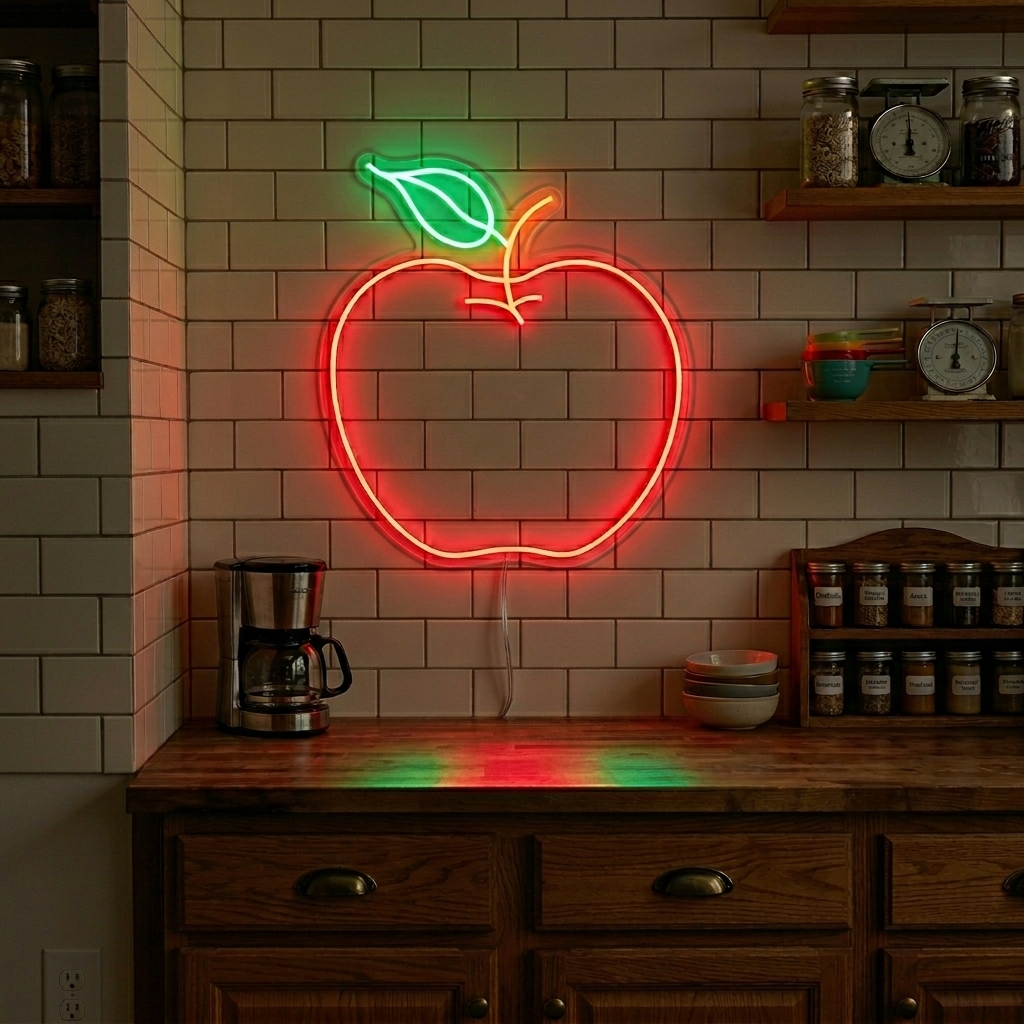 "Manzana" Letreros Neon