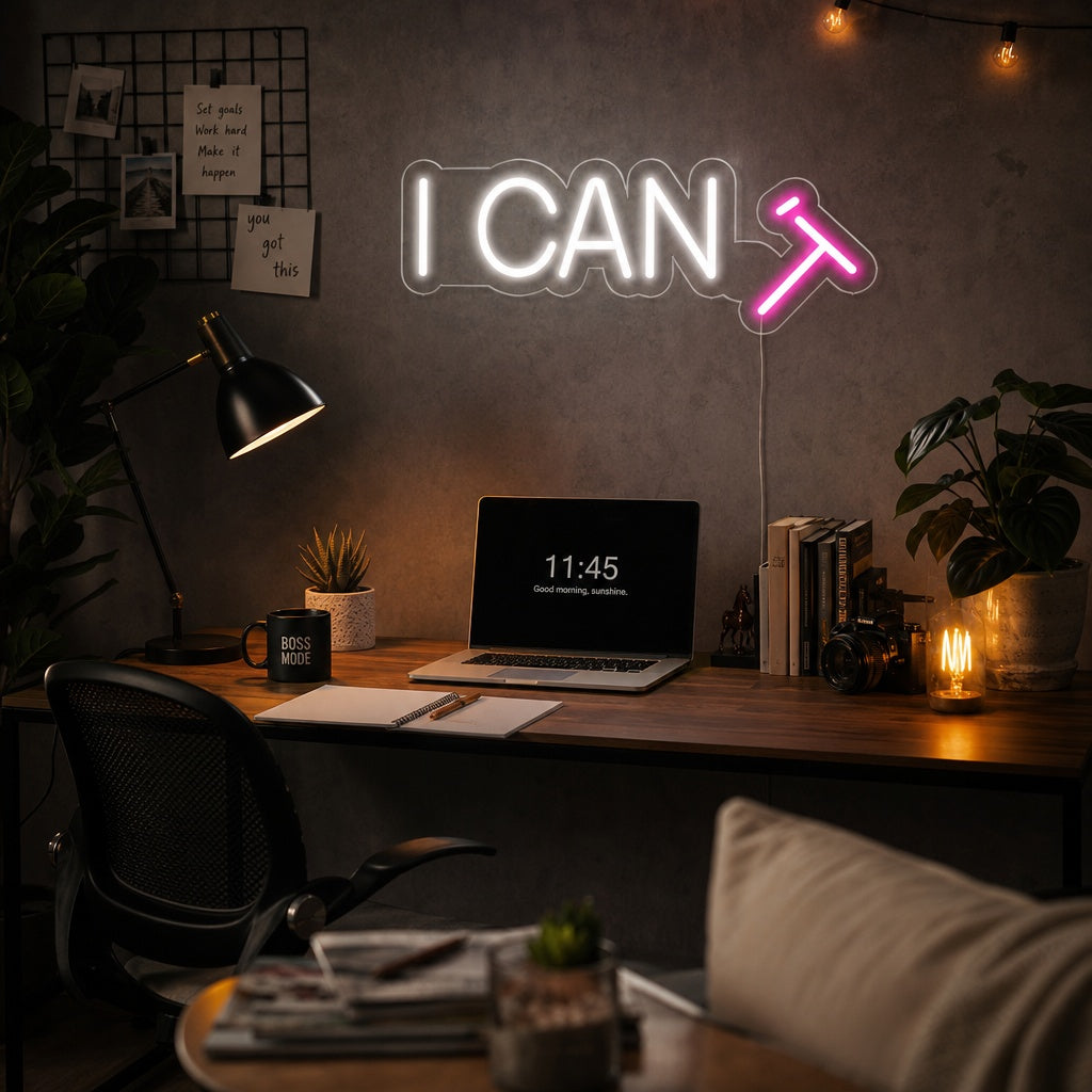 "I CAN T" Letreros Neon