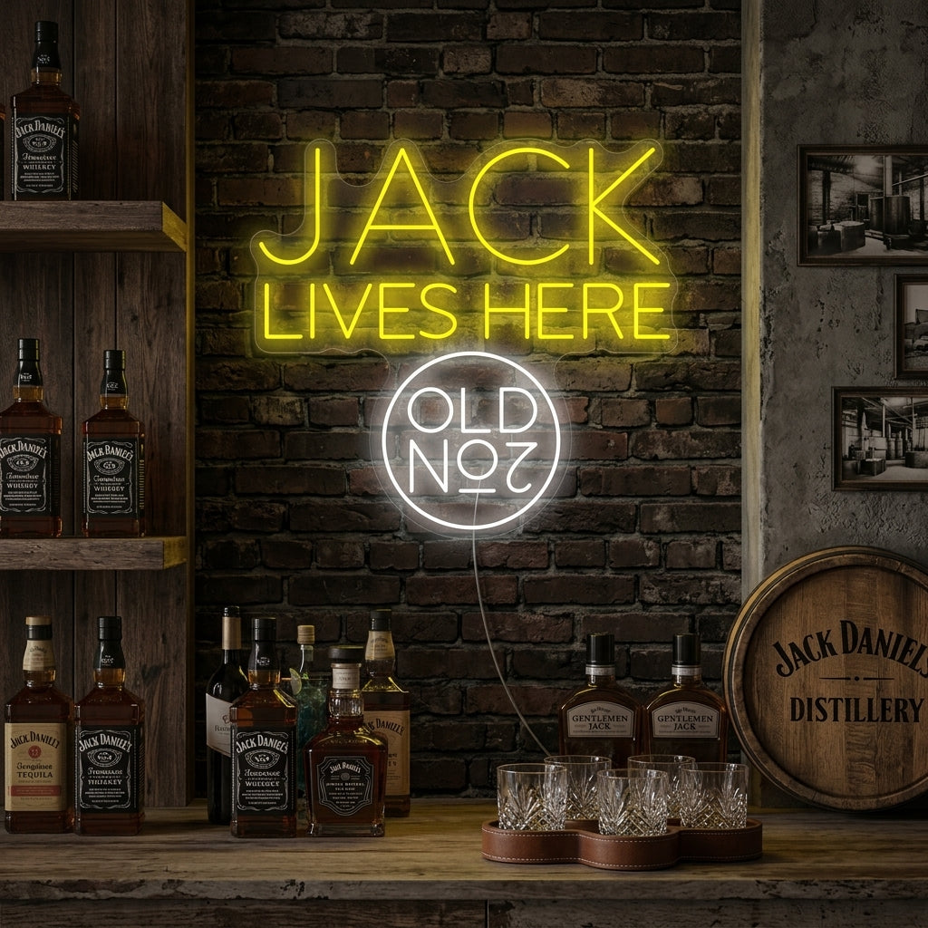 "Jack Lives Here No.7" Letrero de neón