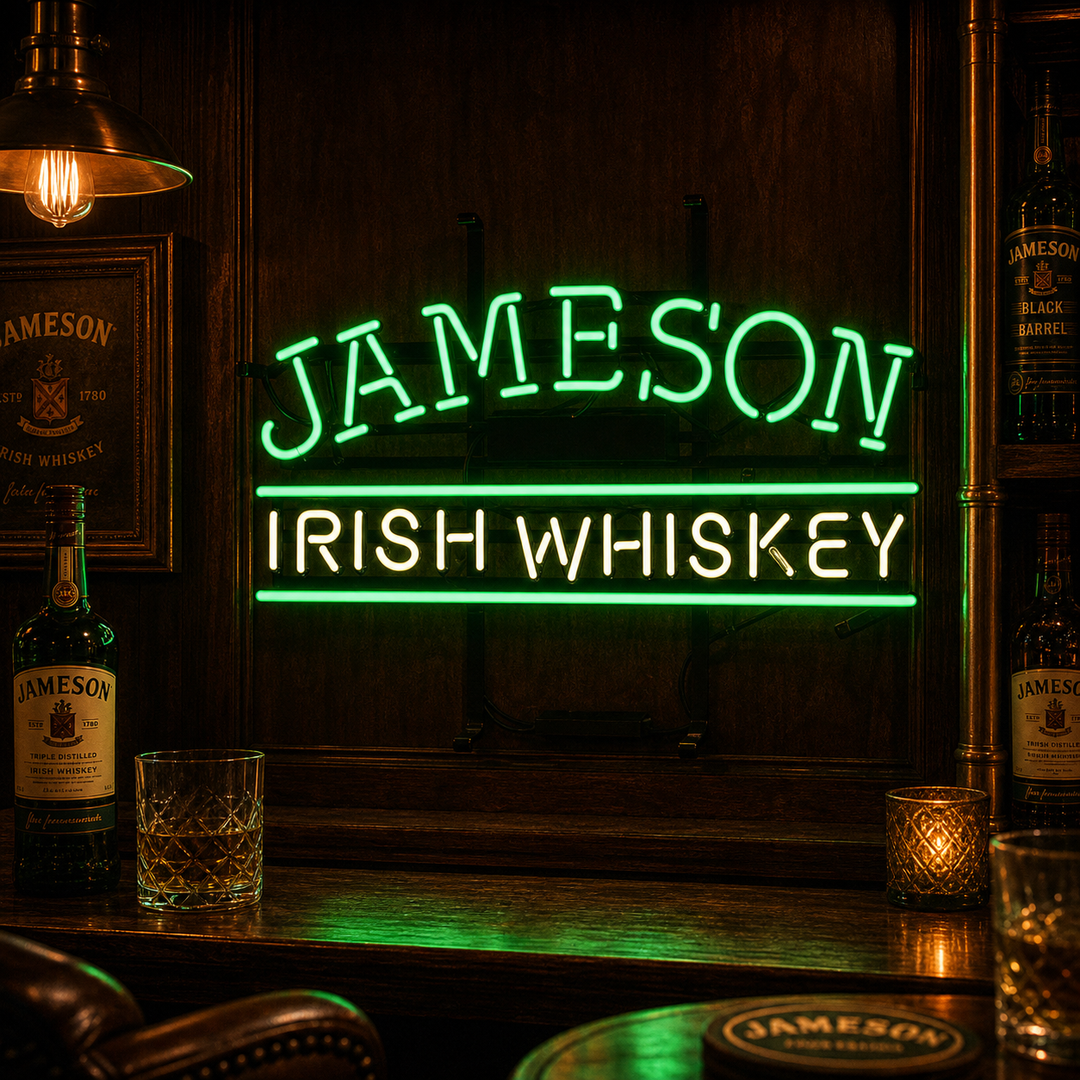 "Jameson Irish Whiskey" Letreros Neon