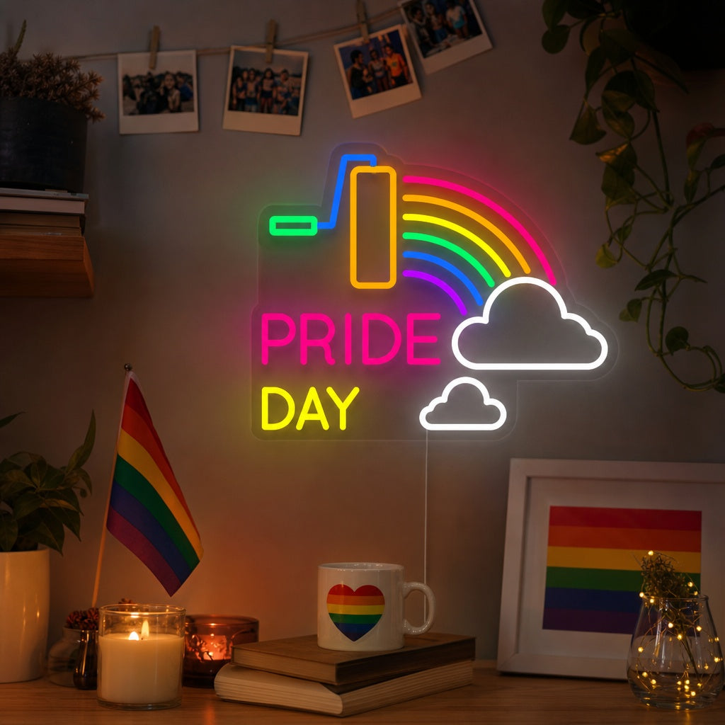 "LGBT, Pride Day, Arcoíris" Letreros Neon