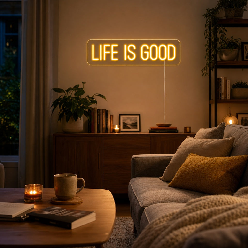 "Life is Good" Letreros Neon