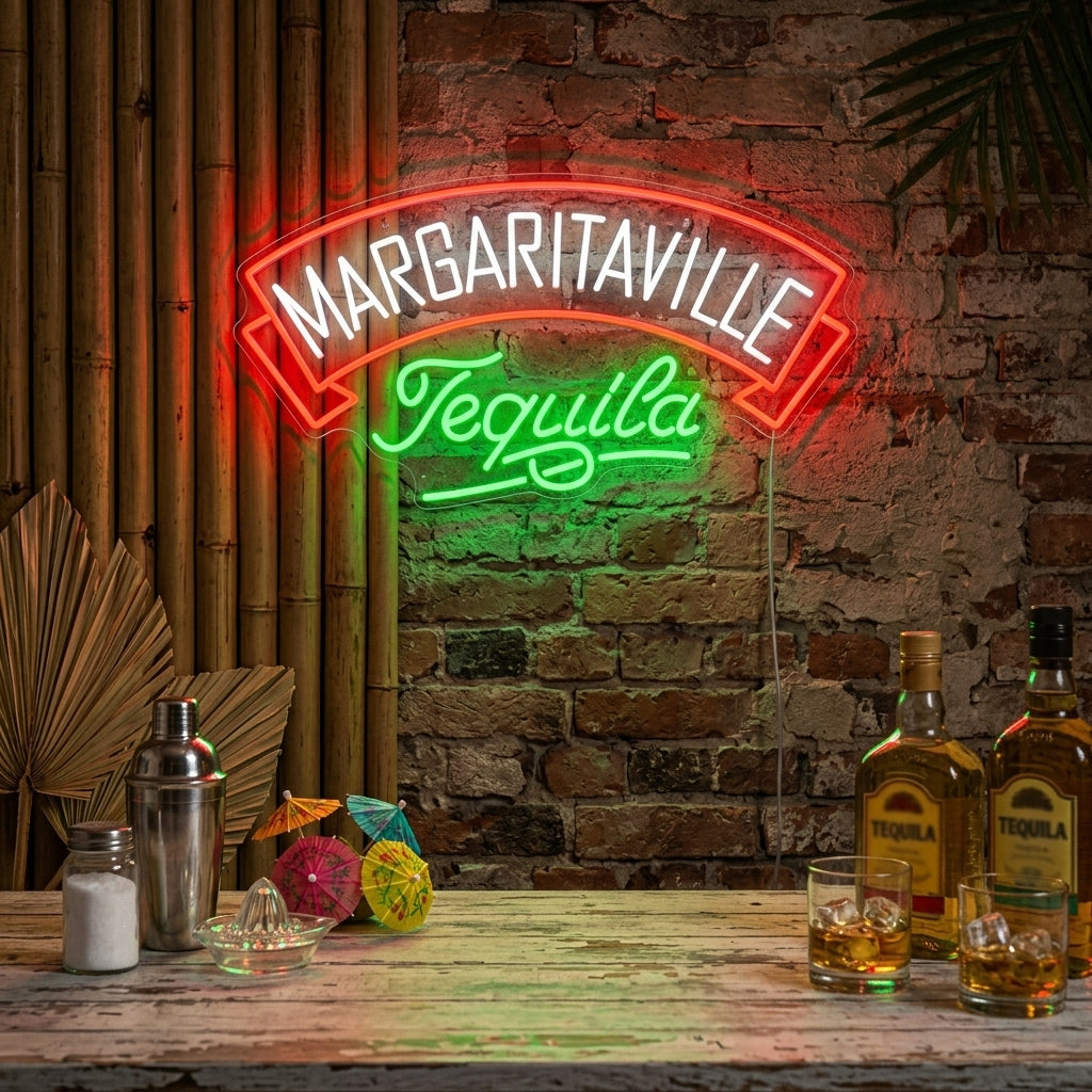 "Margaritaville Tequila" Letrero de neón