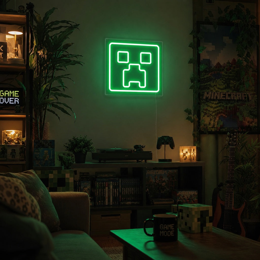 "Mcraft, Decoración De Habitaciones Mcraft" Letreros Neon