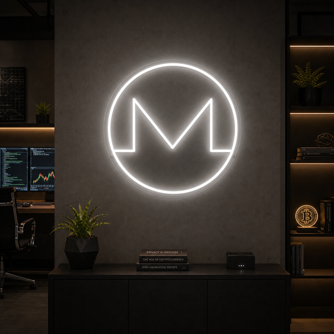 "Criptomoneda Monero (Xmr)" Letreros Neon