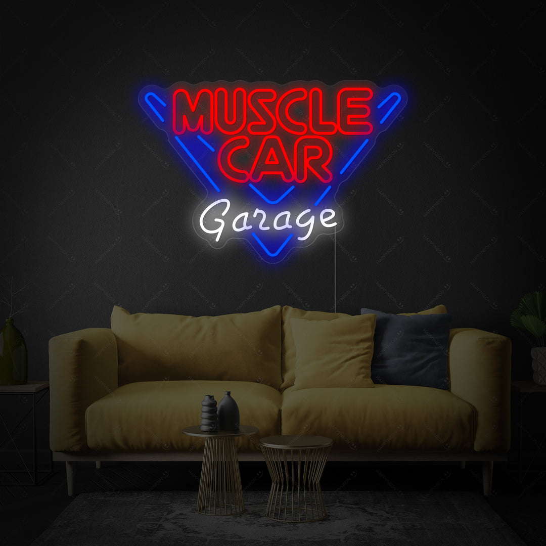 "Muscle Car Garage" Letreros Neon