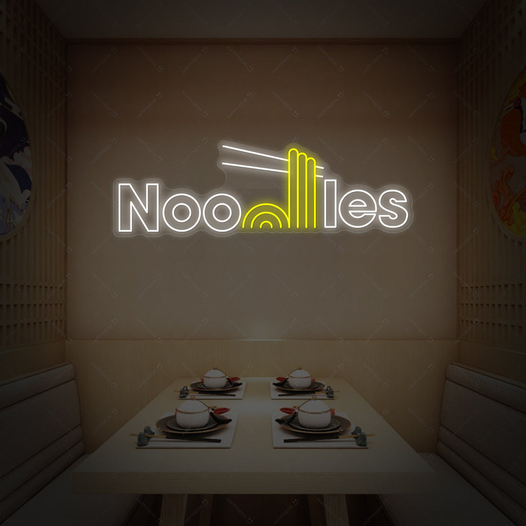 Noodles Letrero de neón, Decoración de restaurantes japoneses