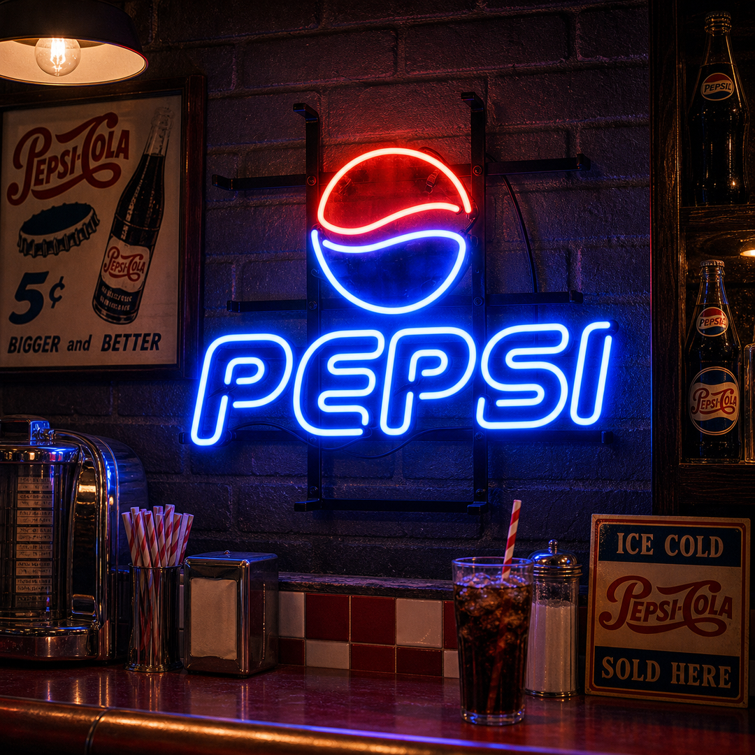"Pepsi Soda" Letreros Neon