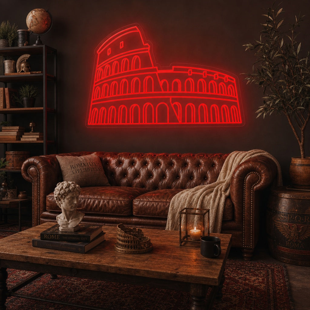 "Coliseo De Roma" Letreros Neon