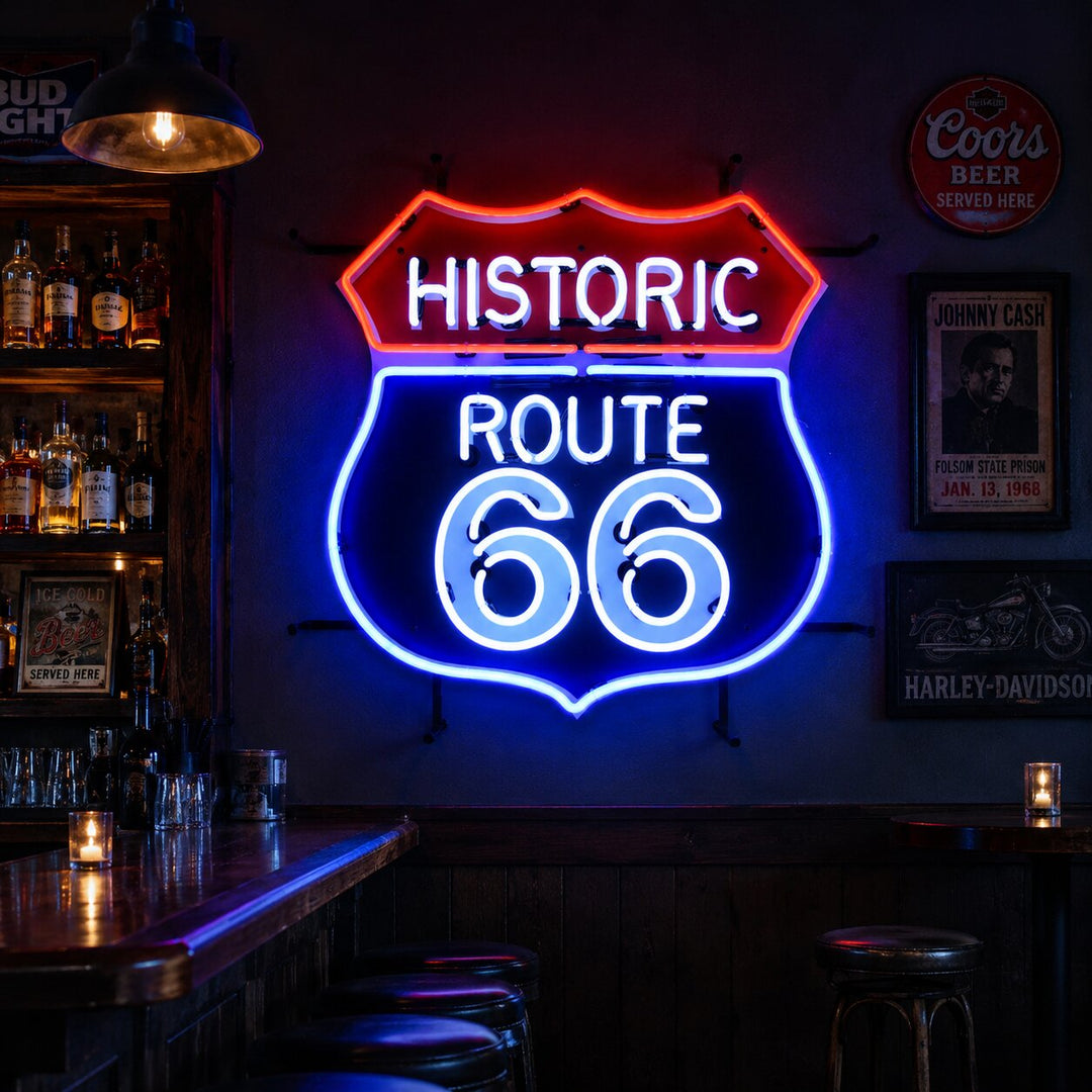 "Ruta 66" Letreros Neon