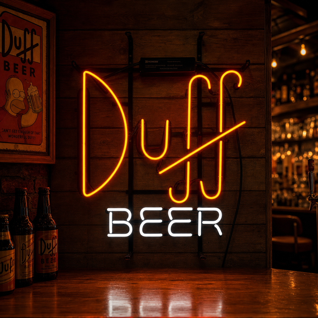 "Simpsons Duff Beer" Letreros Neon