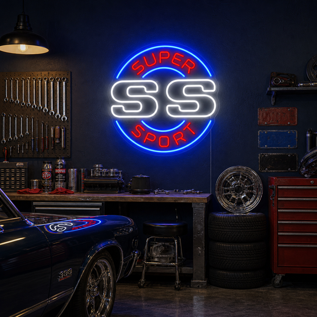 "Ss Super Sport" Letreros Neon