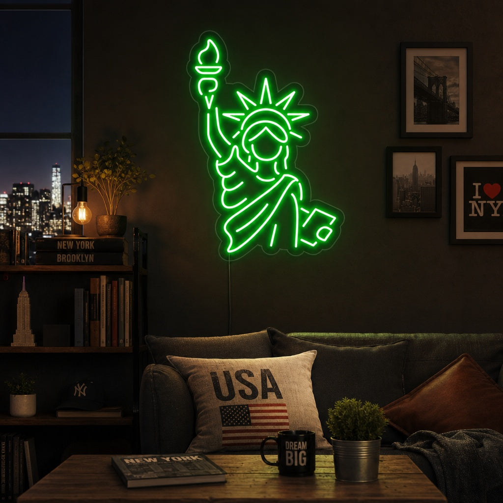 "Estatua De La Libertad" Letreros Neon