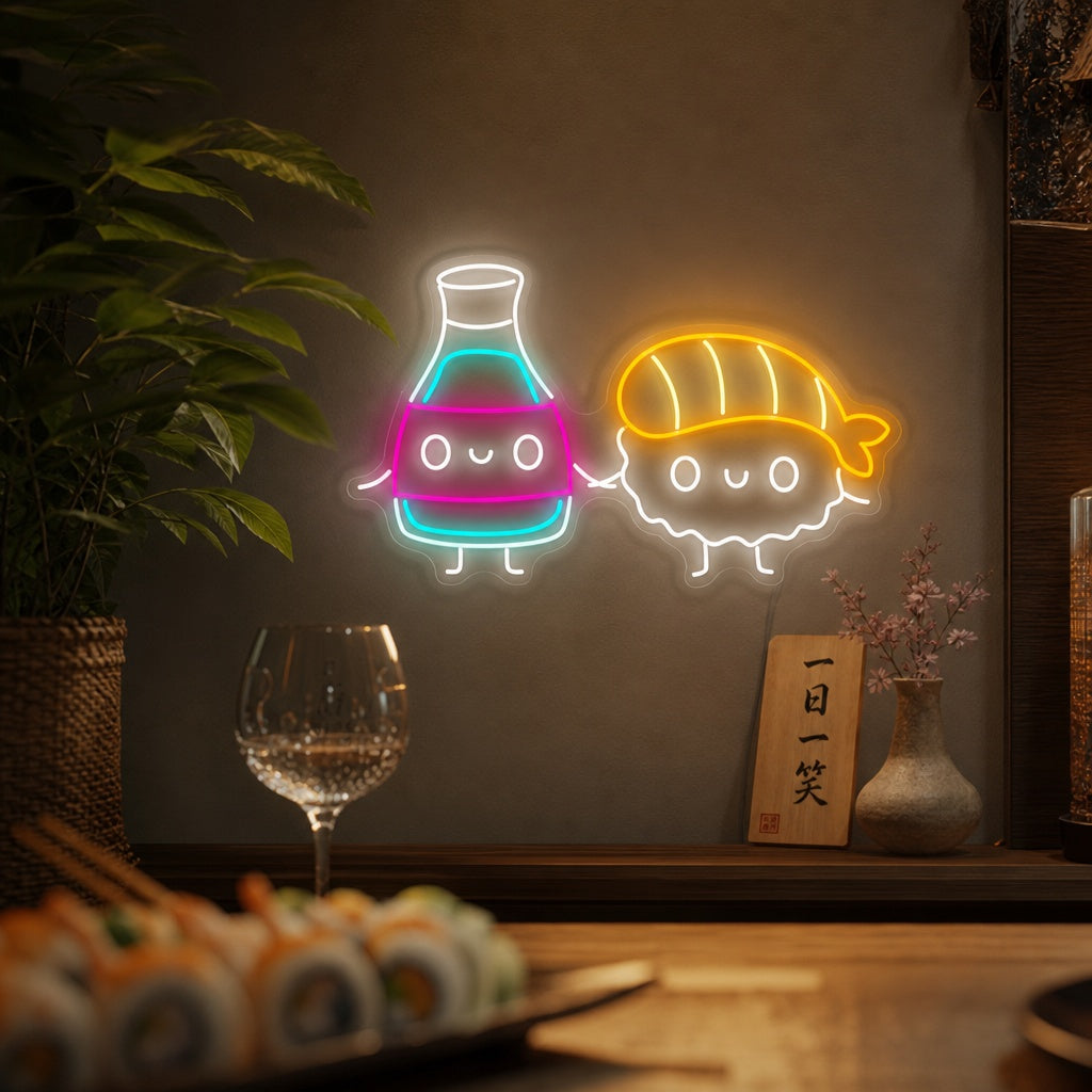 Sushi Letrero de neón, Japonés decoración del restaurante