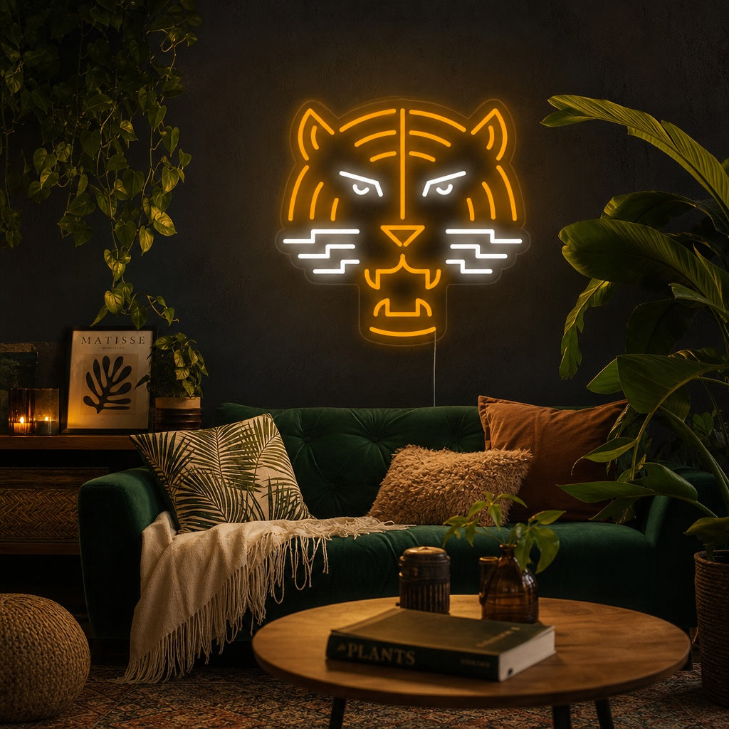 "Cabeza De Tigre" Letreros Neon